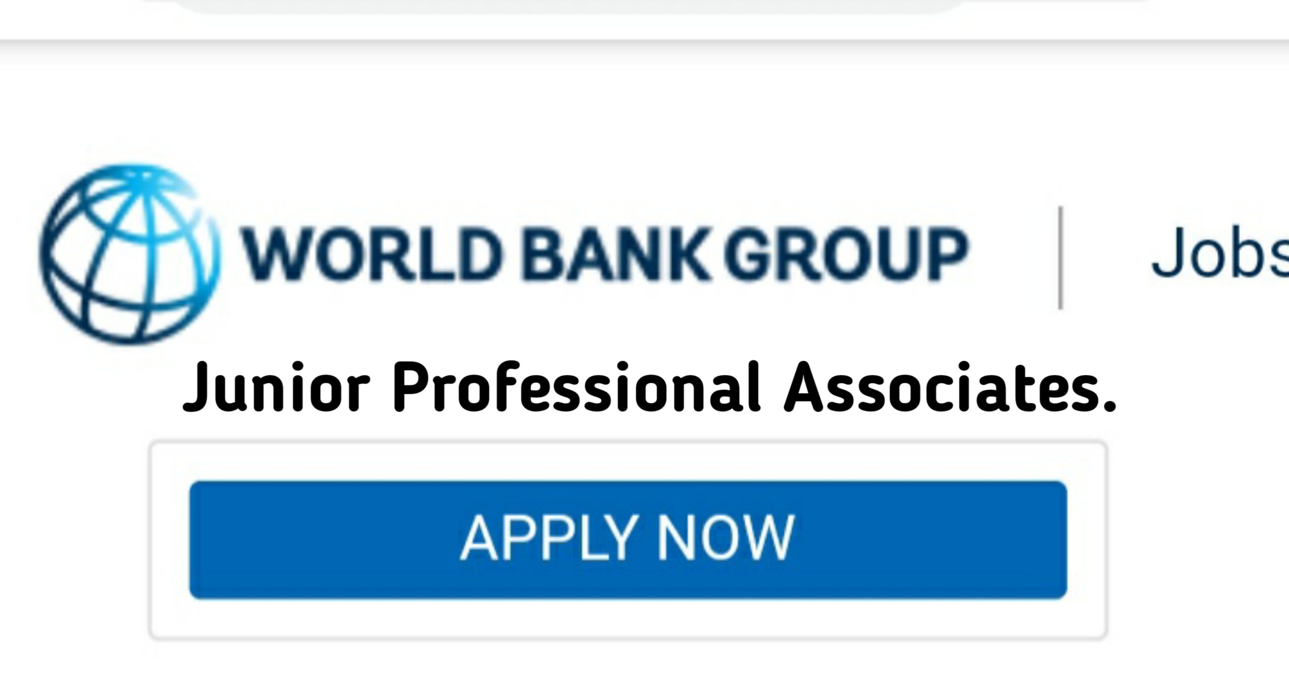 world bank jobs
