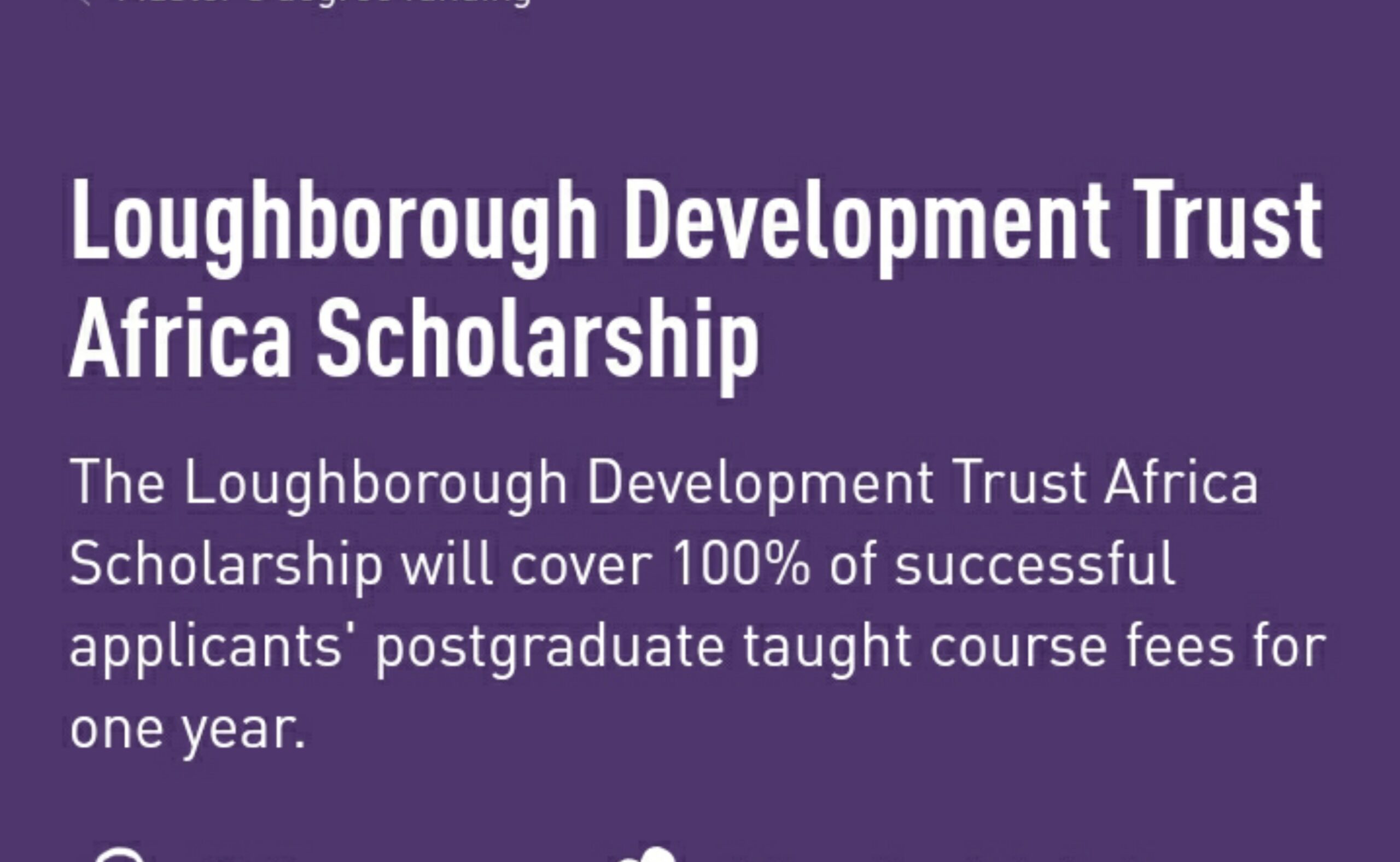 loughborough Africa Scholarship