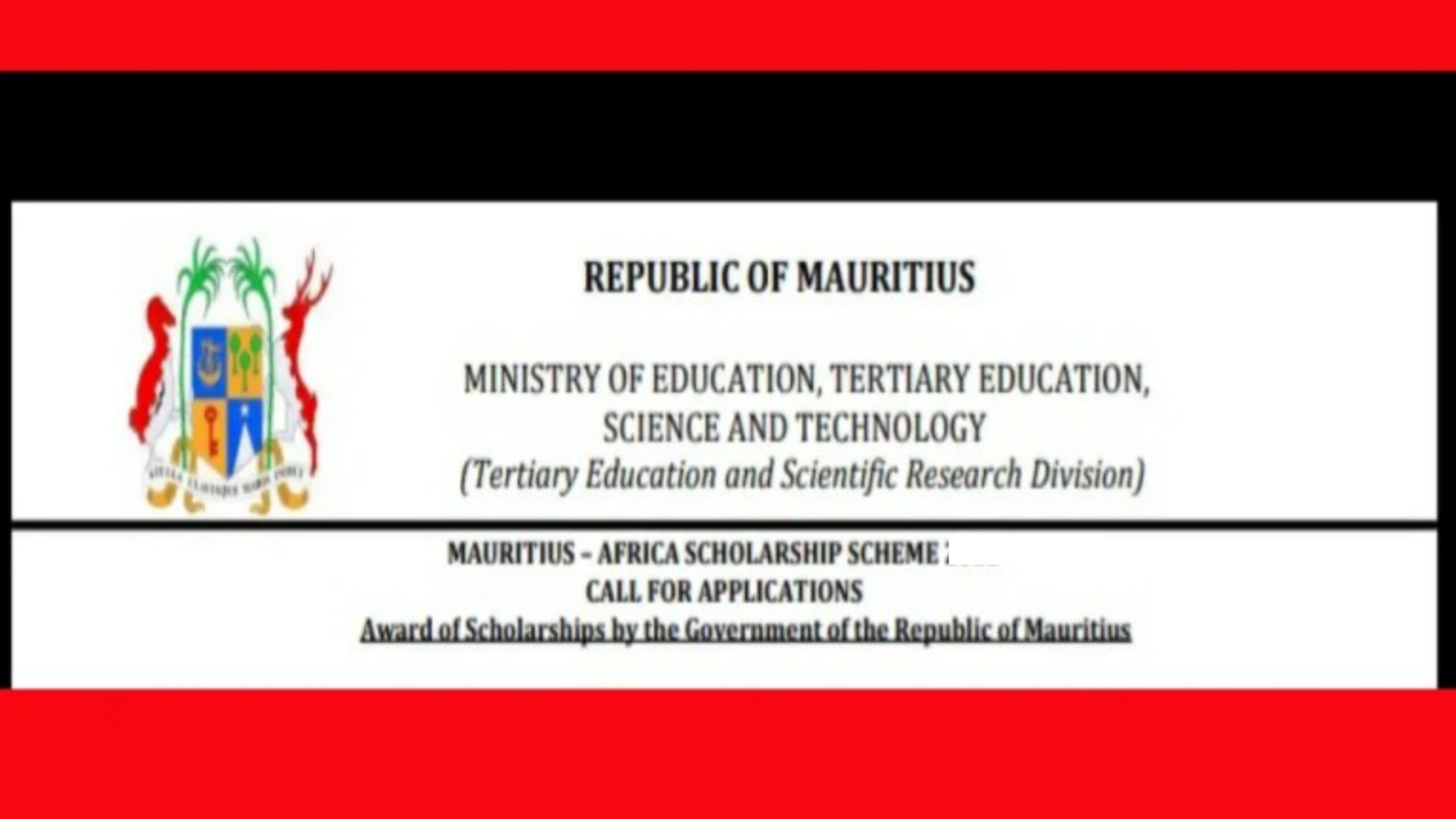 20231011 195355 scaled - Fully Funded Republic of Mauritius Scholarship for Africans