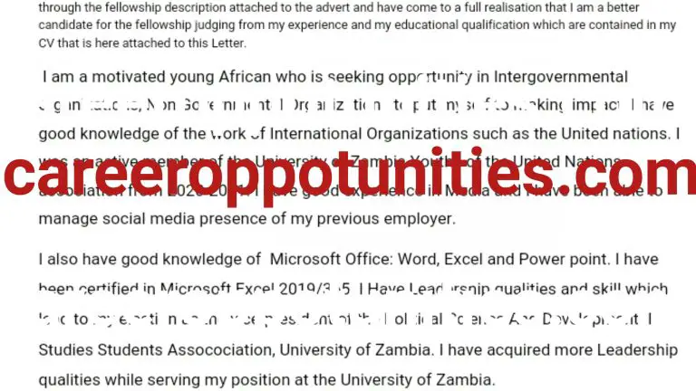 Sample impressive cover letter for NGO jobs and tips to draft perfect letters