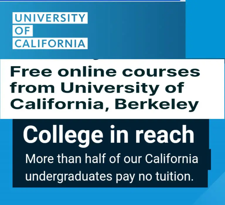 University of California Free Online Courses and Certificates (100 percent Free and online)