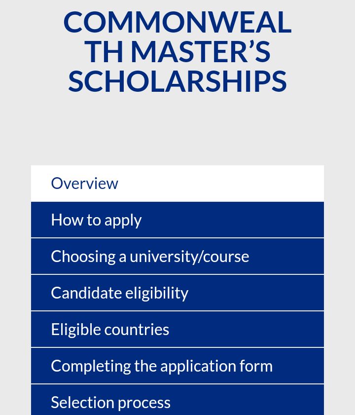 Commonwealth, United Kingdom Full Master’s Scholarship 2022/2023