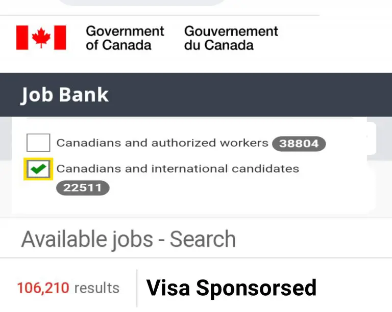 Canada JobBank Visa Sponsored Jobs, How to Apply Successful  