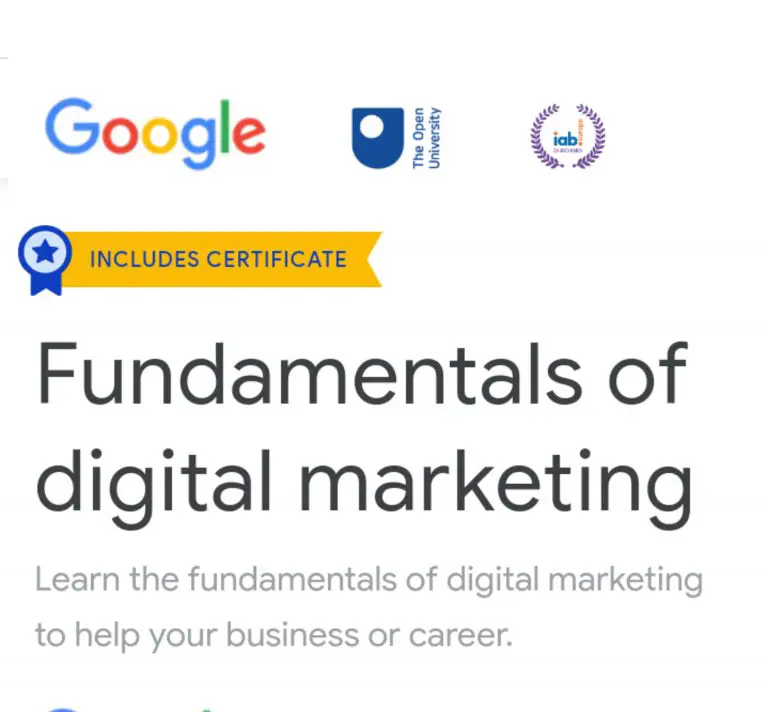 Open University and Google Free Digital Marketing Courses With Certificates