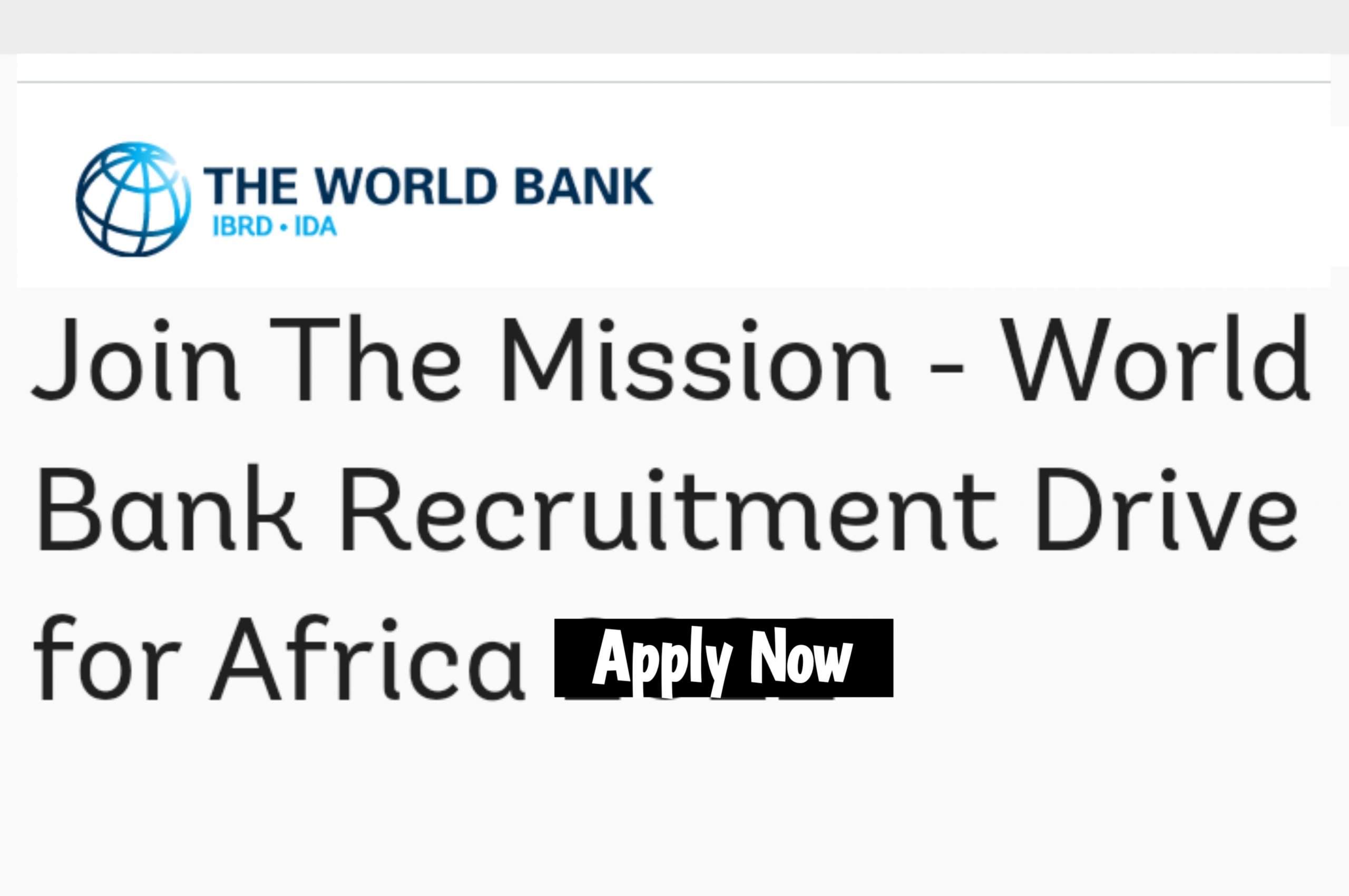20221009 151532 scaled - Paid Job Opportunities; The World Bank Recruitment Drive for Africans 