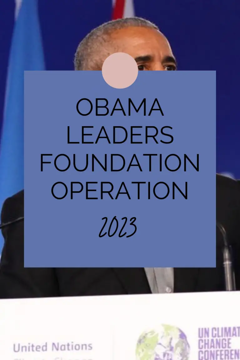 Obama Foundation Global Leaders Program 2023