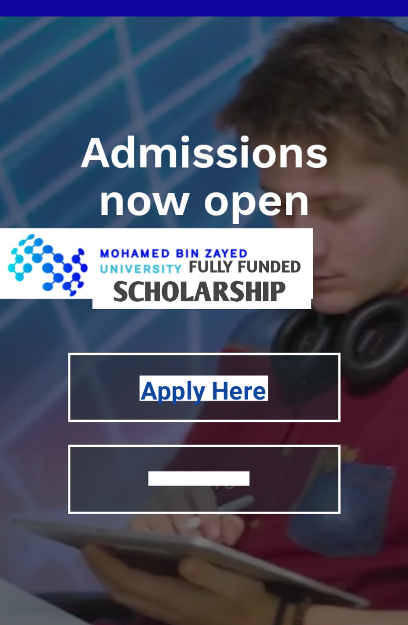 20221114 212447 - Fully Funded Mohamed Bin Zayed University Scholarship with Monthly stipend and Accommodation