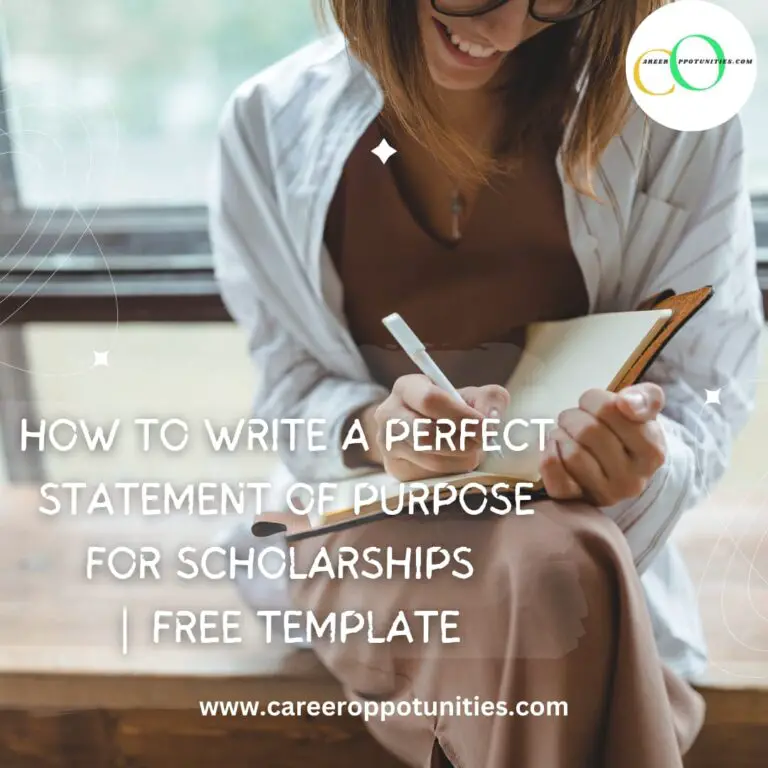How to Write a Perfect Statement of Purpose (SOP) | Free Template