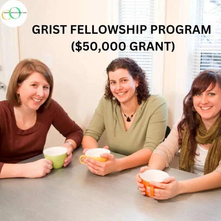 Grist Fellowship Programme 2023 ( $50,000 Grant)