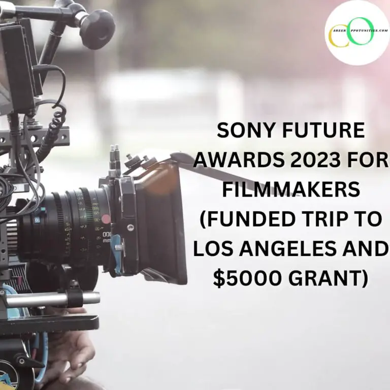 Sony Future Awards 2023 for Filmmakers (Funded to Los Angeles and $5000 Grant)