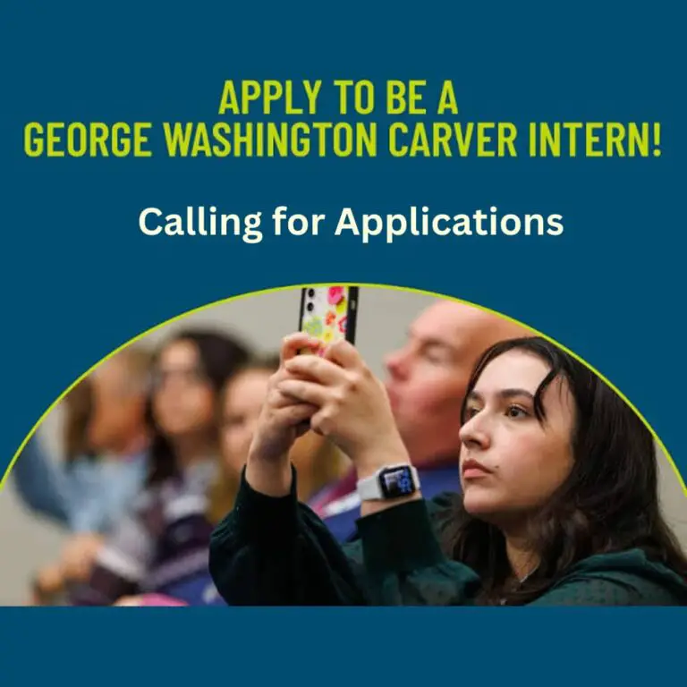 George Washington Carver Internship Program 2023 – Calling for Applications