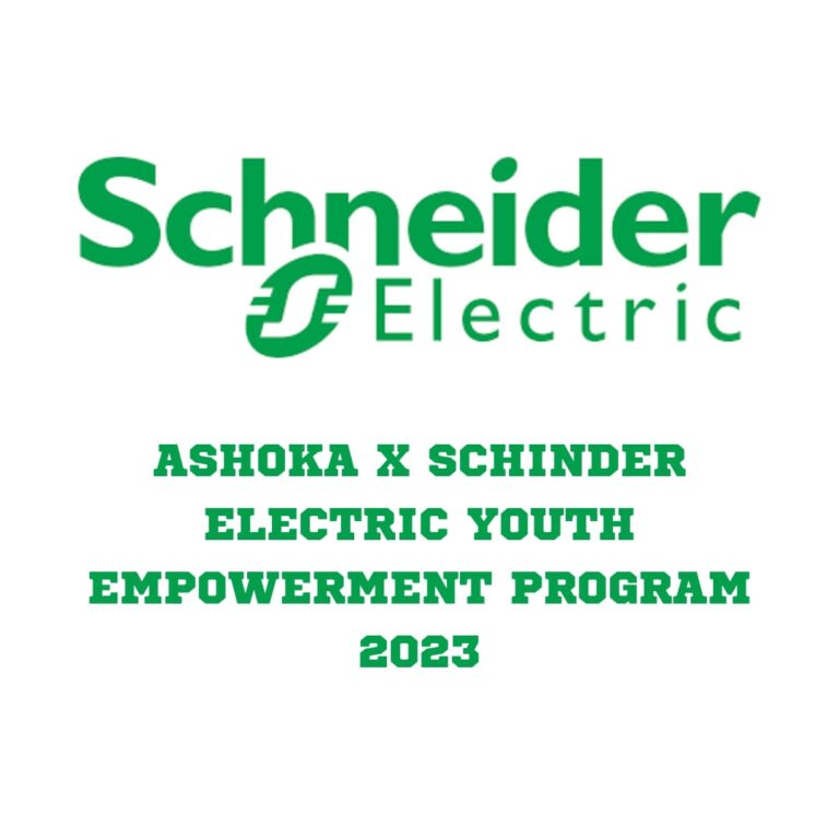Ashoka/Schinder Electric Youth Empowerment Program 2023