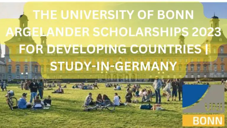 University of Bonn Argelander Scholarships 2023 for Developing Countries | Study-in-Germany