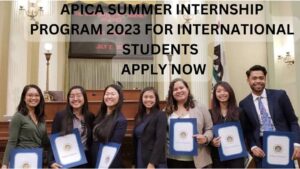 APICA Summer Internship Program 2023 for International Students | Apply Now