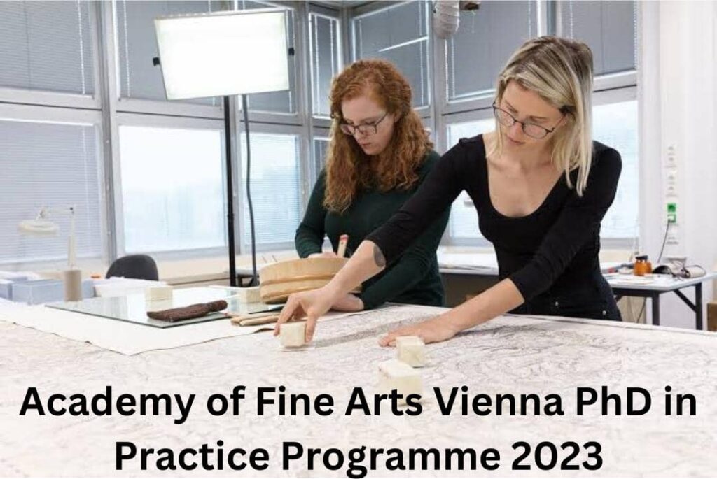 Academy of Fine Arts Vienna PhD in Practice Programme 2023