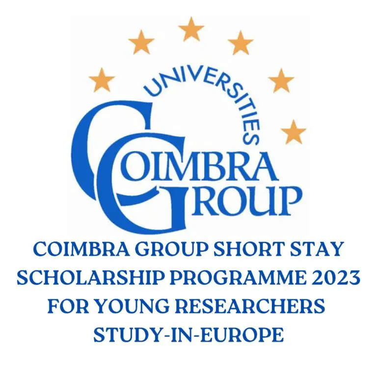 Coimbra Group Short Stay Scholarship Programme 2023 for Young Researchers | Study-In-Europe