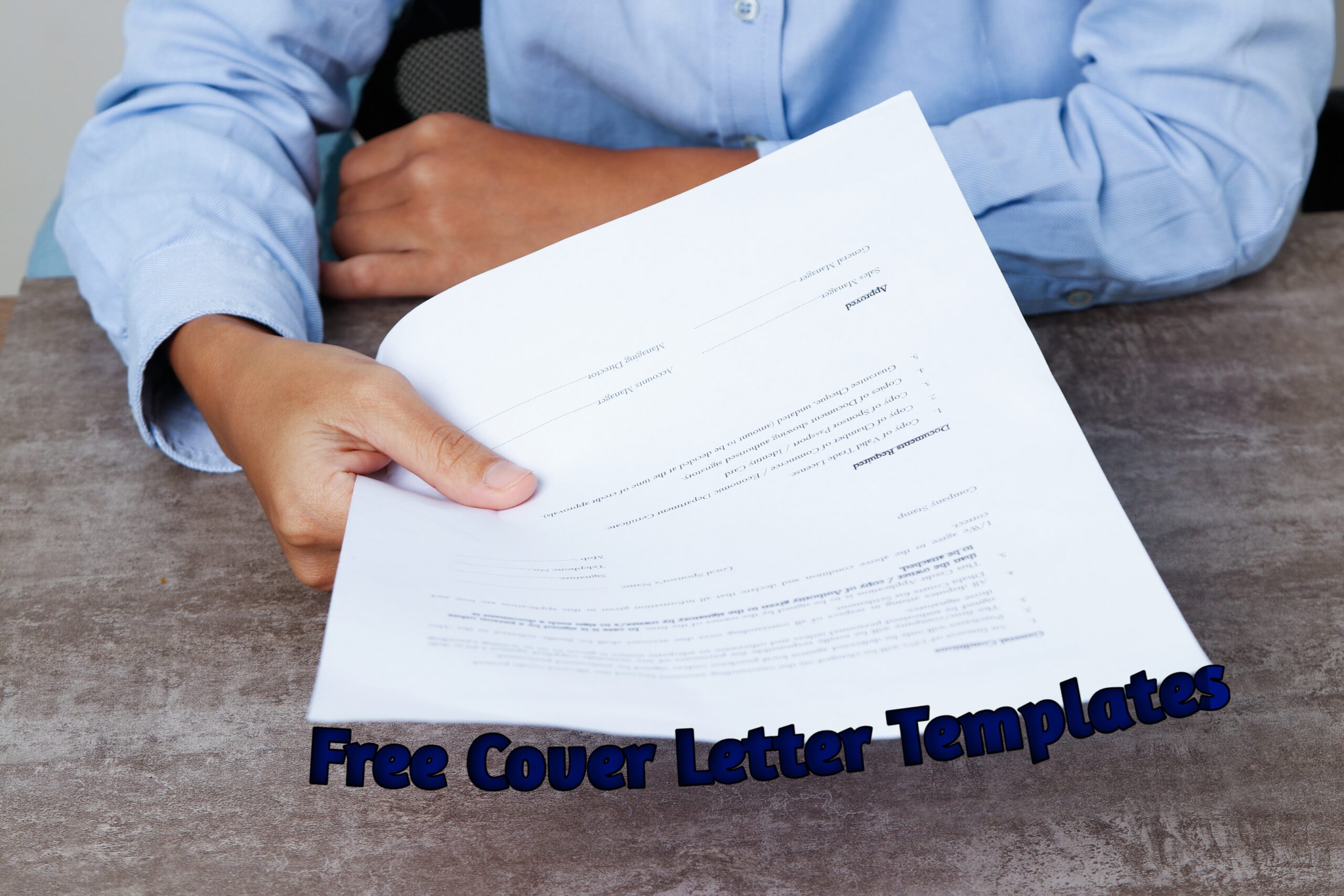 Template cover letter free for use by anyone who wants to stay ahead of other job seekers in the job market 