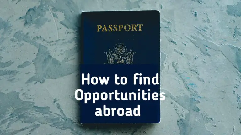  Opportunities Abroad and applications