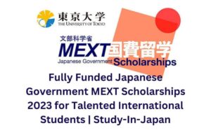 Japanese Government MEXT Scholarships