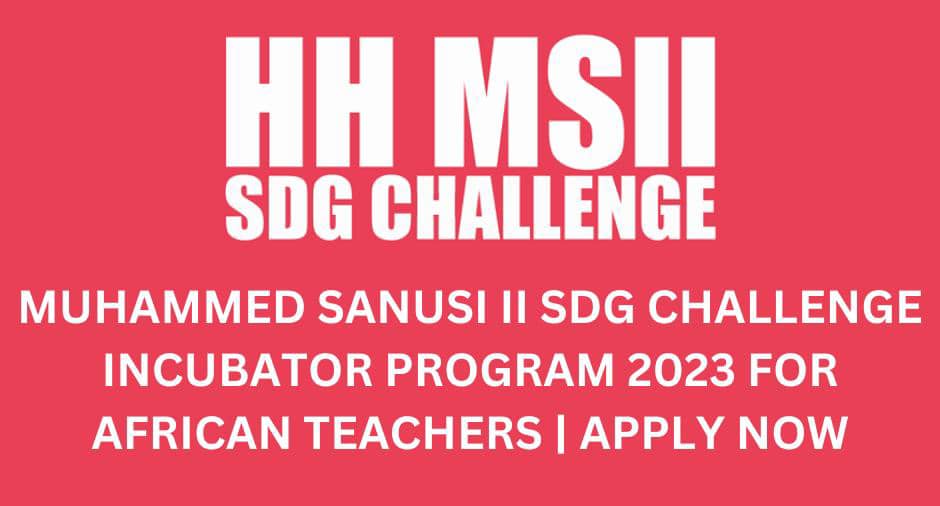 Muhammed Sanusi II SDG Challenge