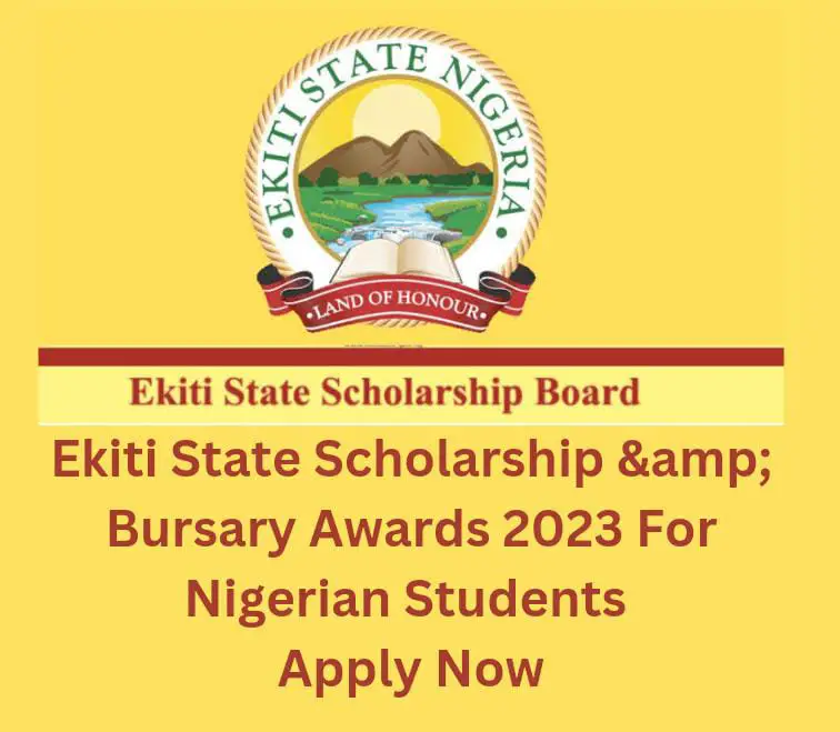 Ekiti State Scholarship & Bursary Awards 2023 For Nigerian Students | Apply Now