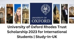 Rhodes Trust Scholarship