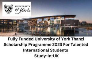 University of York Thanzi Scholarship