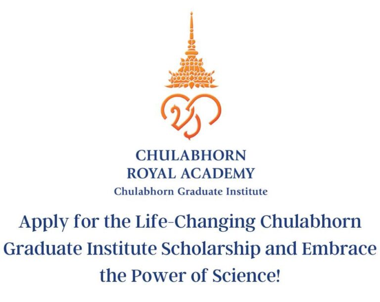 Unlocking Boundless Opportunities with the Chulabhorn Graduate Institute Scholarship 2023 | Study-In-Thailand