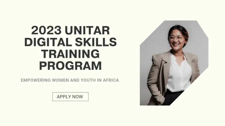 Apply Now for the 2023 UNITAR Digital Skills Training Program Aimed to Empower Women and Youth in Africa