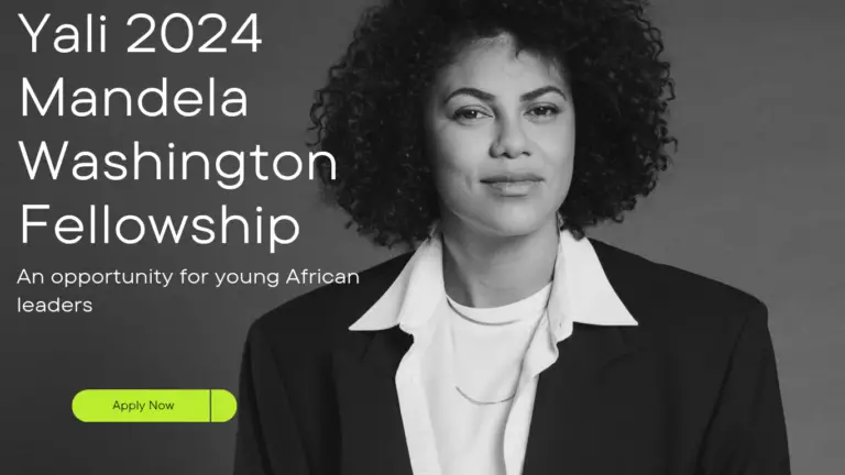 Apply Now for Yali 2024 Mandela Washington Fellowship: An Opportunity for Young African Leaders