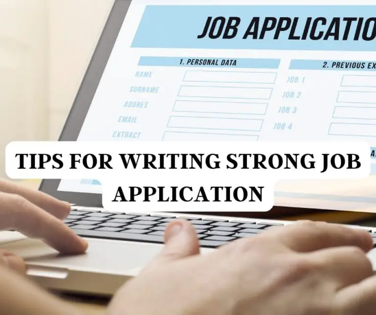 Crafting Your Path to Success: Tips for Writing Strong Job Applications