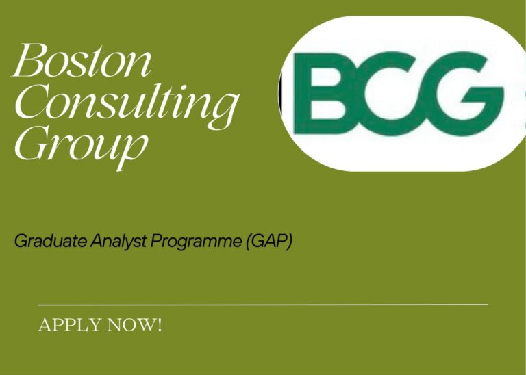 BCG Graduate Analyst Programme (GAP) 2023: Apply Now for Young Nigerian Graduates