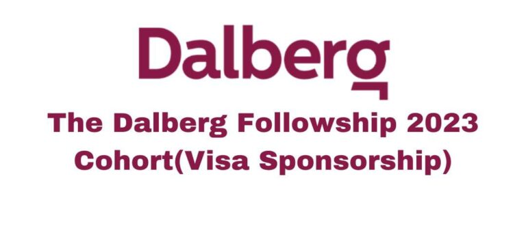 The Dalberg Fellowship 2023 Cohort(Visa Sponsorship)