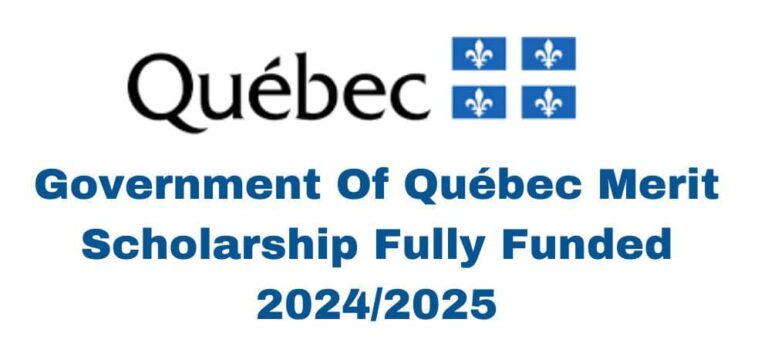 Government Québec Merit Scholarship Fully Funded 2024/2025