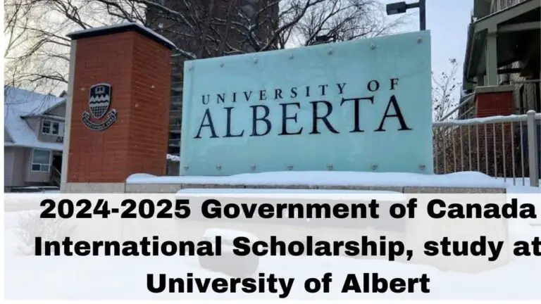 2024-2025 Government of Canada International Scholarship, study at University of Albert