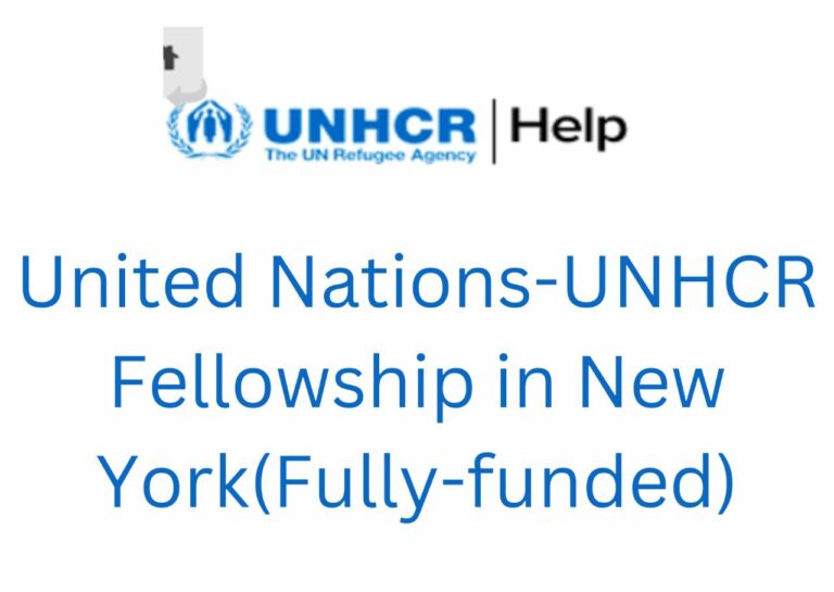 2024 United Nations-UNHCR Fellowship in New York(Fully-funded)