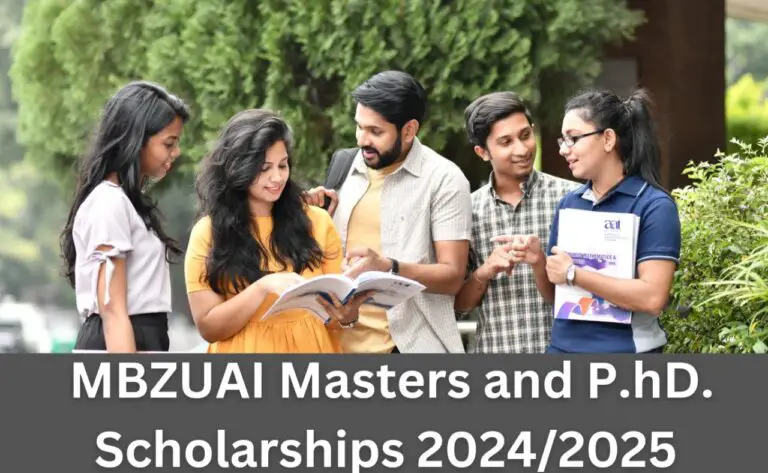 Mohamed Bin Zayed University Of Artificial Intelligence (MBZUAI) Masters & PhD Scholarships 2024/2025
