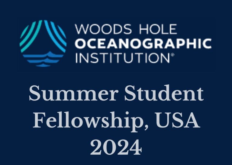 Woods Hole Summer Student Fellowship 2024 in the USA (Fully Funded): Apply Now!