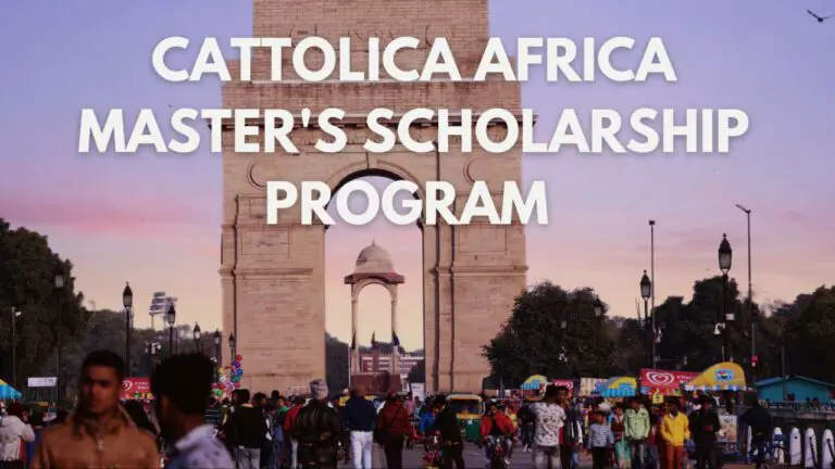 Cattolica Africa Scholarship Program 2024/2026 For African Masters Students: Apply Now!