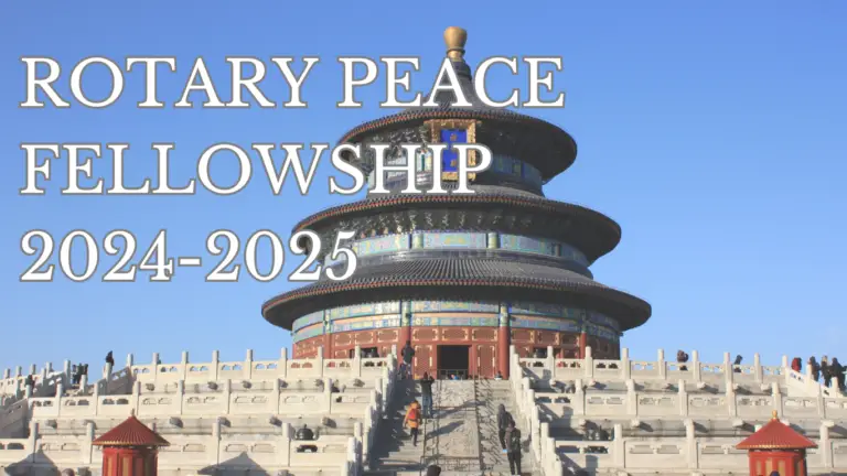 Rotary Peace Fellowship: Fully-Funded Master’s Degrees and Certificates in Peace Studies 2024-2025