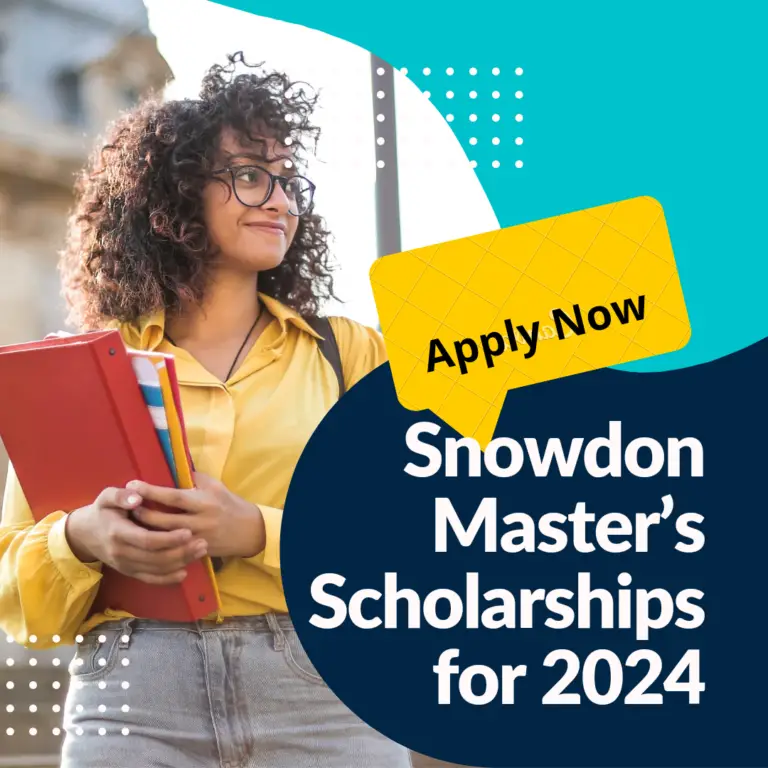 Snowdon Master’s Scholarships for 2024
