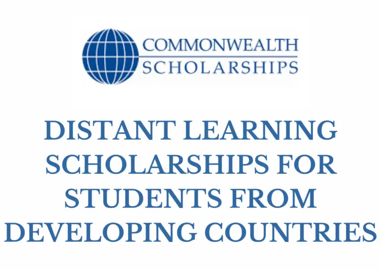 Commonwealth Distance-Learning Scholarships 2024/2025 for Students from Developing Countries