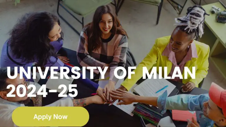 University of Milan Scholarship 2024-25: Apply Now!