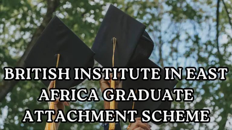 British Institute In East Africa BIEA Graduate Attachment Scheme 2024/2025