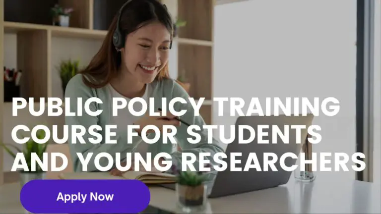 Public Policy Analysis Training Course for Students and Young Researchers in 2024!