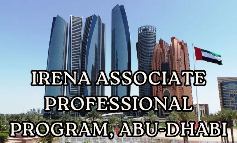 IRENA Associate Professional Program 2024, Abu Dhabi (Fully Funded)