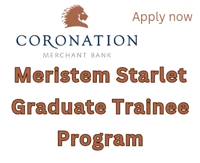 2024 Meristem Starlet Graduate Trainee Program: Opportunity for Young Nigerian Graduates.