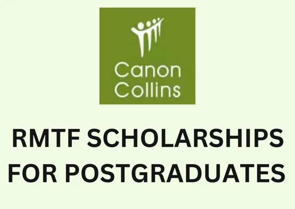 Canon Collins RMTF Scholarships for Postgraduate Studies