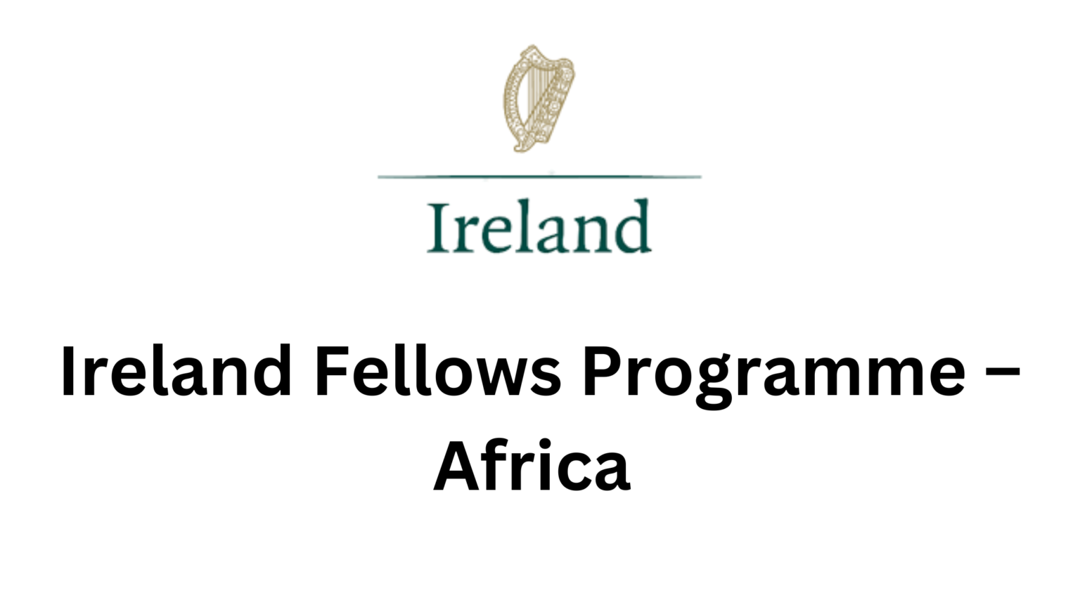 Fully Funded Postgraduate Ireland Fellows Programme 2024-25 – For Africans