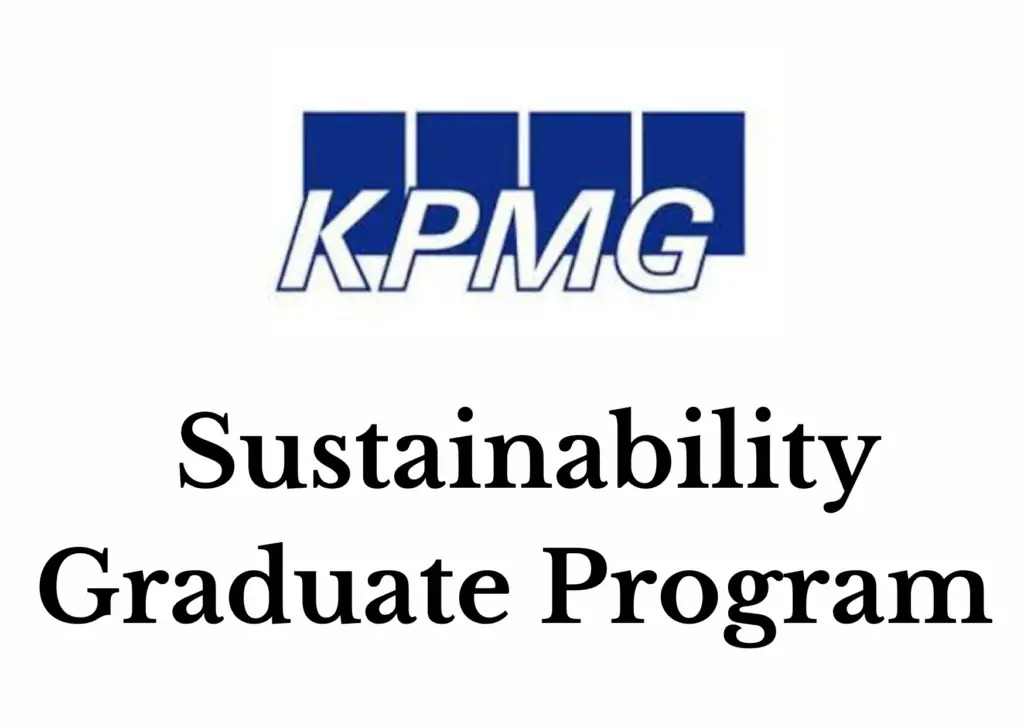 KPMG Sustainability Graduate Program